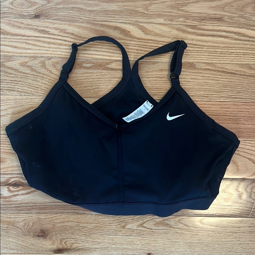 Nike Black Sports Bra with Racerback Design